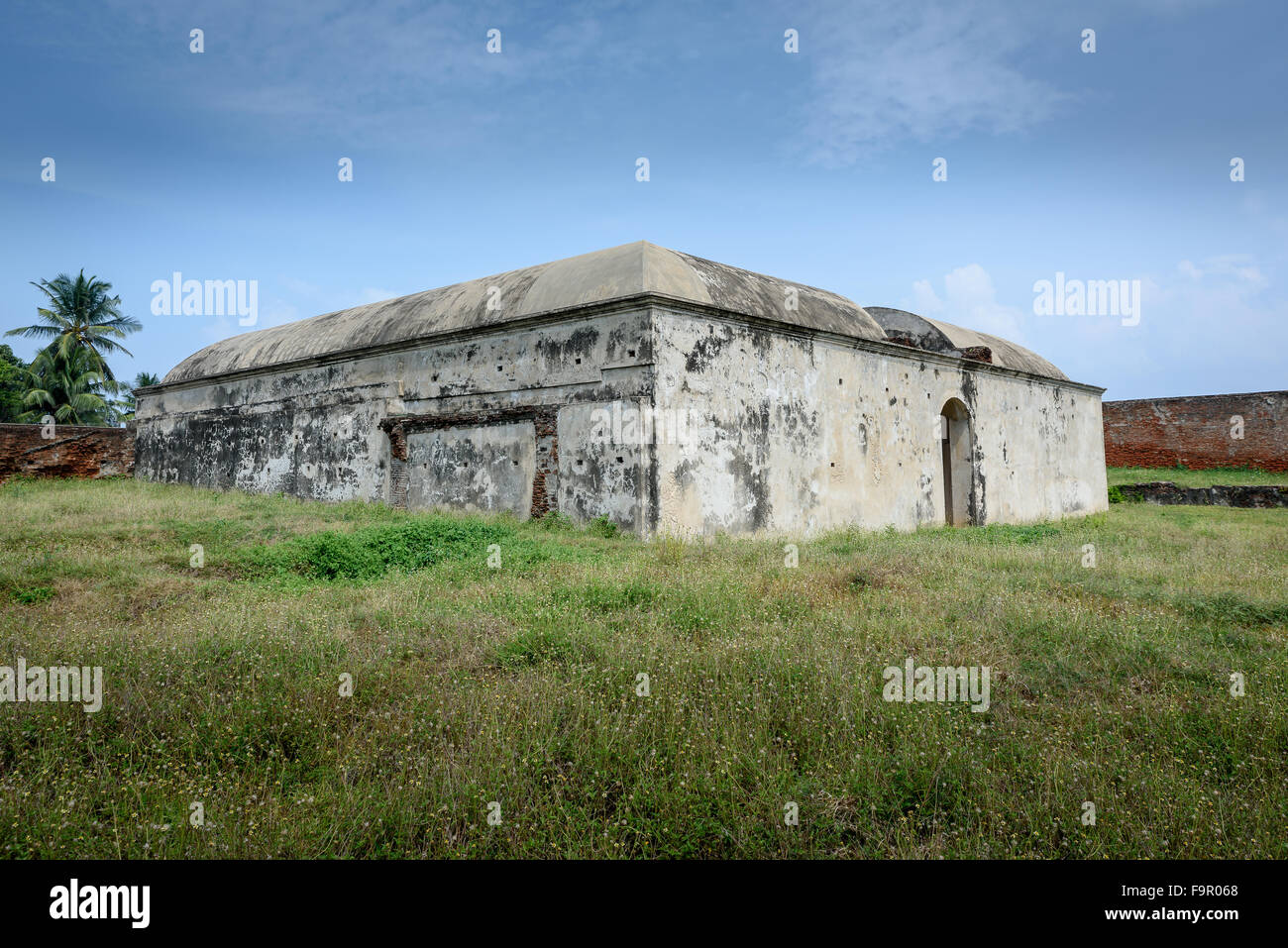 Alte holländische Festung Ruine aus Chennai, Indien Stockfoto