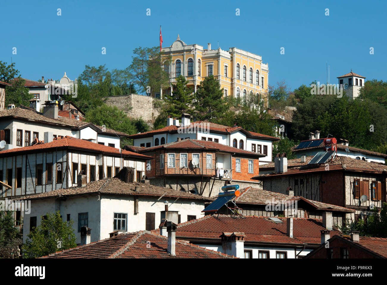 Ägypten, Schreck Schwarzmeerküste, Safranbolu, Blick Auf Die Altstadthäuser, am Hügel Das Dependance Rathaus, Jetzt Museum. Stockfoto