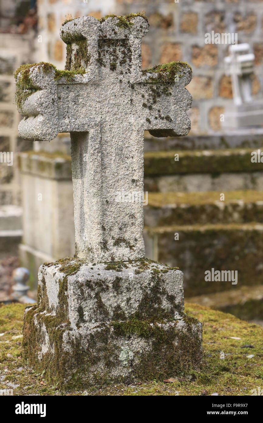 Steinkreuz. Stockfoto