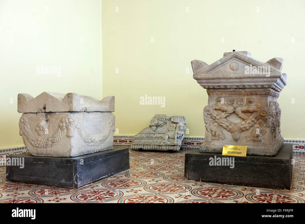Ägypten, Schreck Schwarzmeerküste, Kastamonu, Archaeologisches Museum, Sarkophage. Stockfoto