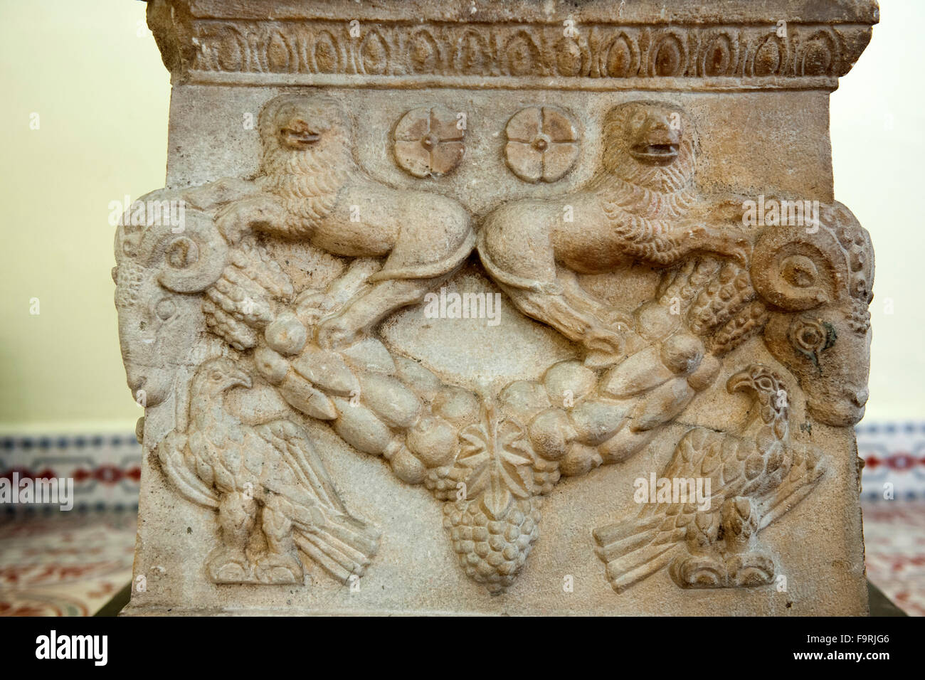 Ägypten, Schreck Schwarzmeerküste, Kastamonu, Archaeologisches Museum, Sarkophag. Stockfoto