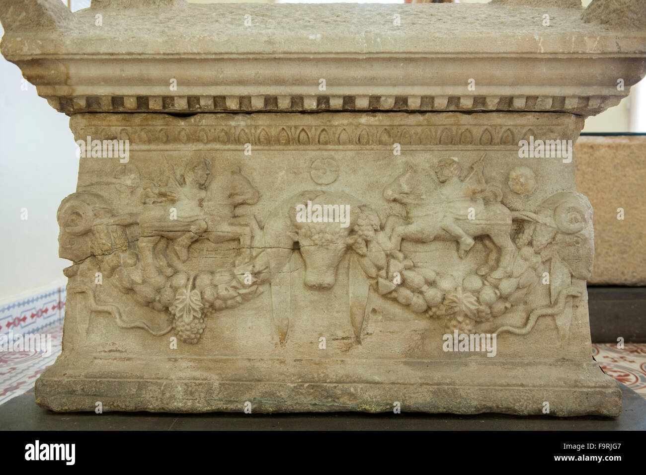 Ägypten, Schreck Schwarzmeerküste, Kastamonu, Archaeologisches Museum, Sarkophag. Stockfoto