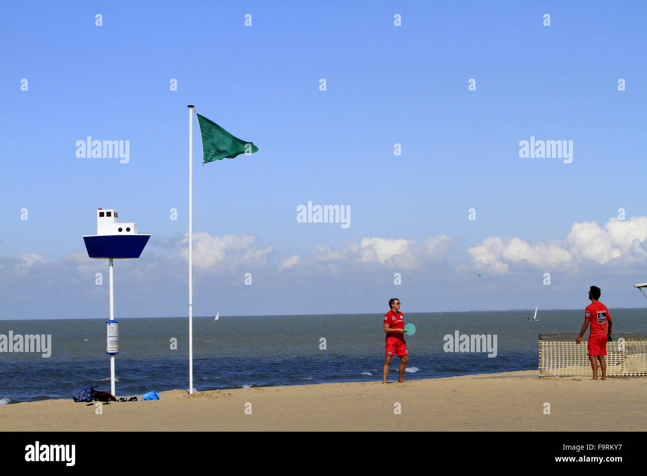 Sandstrand der Nordsee. Stockfoto