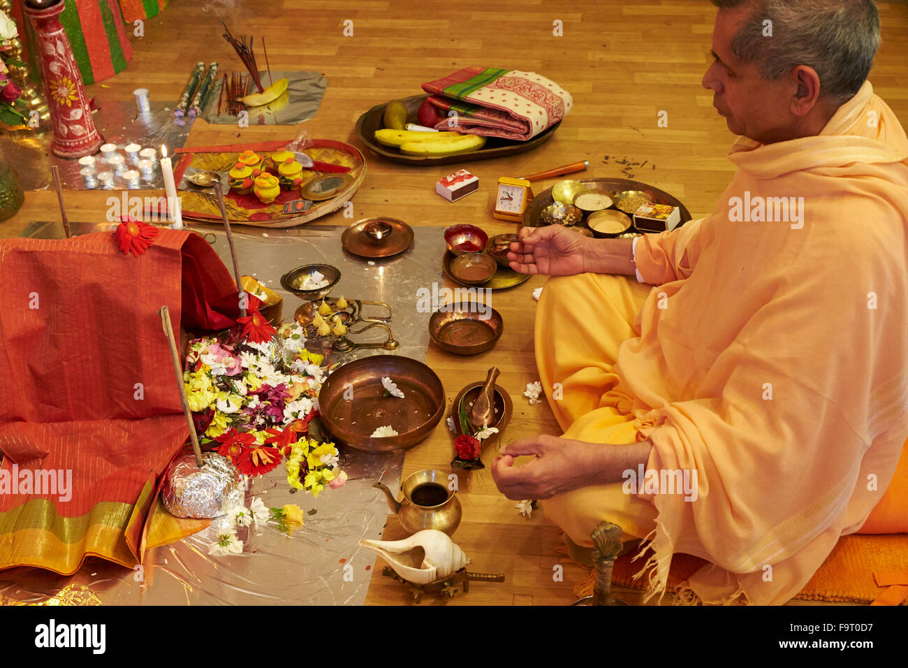 Durga Puja-Feier in Paris. Stockfoto