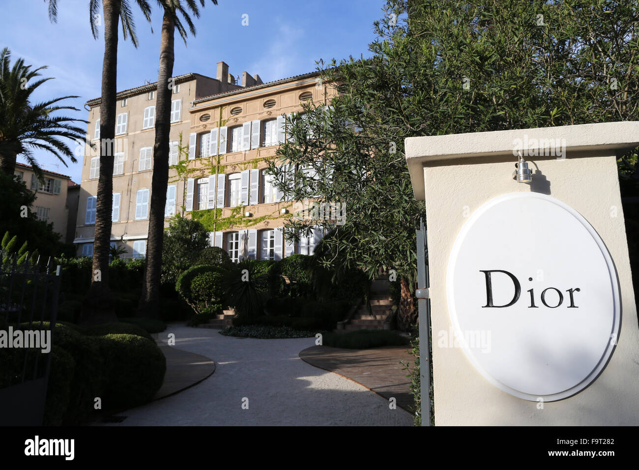 Saint-Tropez, Christian Dior Shop. Stockfoto