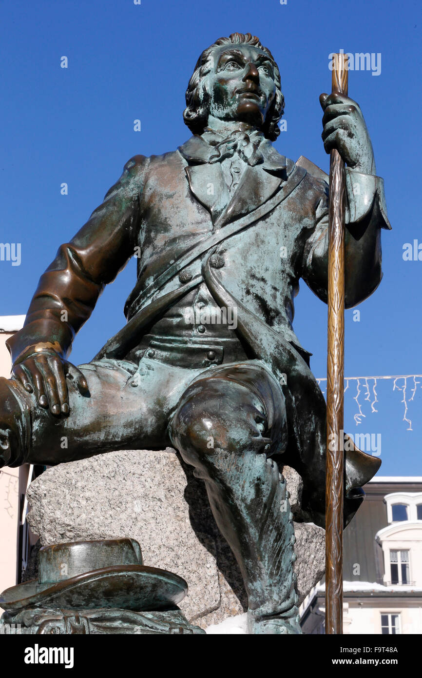 Bergsteiger MichelGabriel Paccard Stockfotografie Alamy