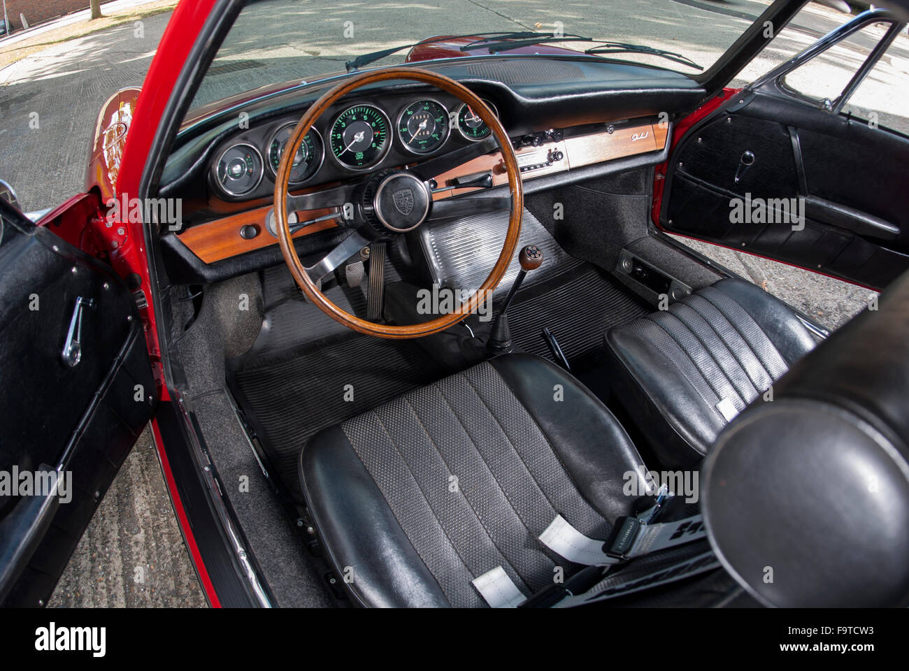 Classic Porsche 911 Interior Stockfotos Classic Porsche