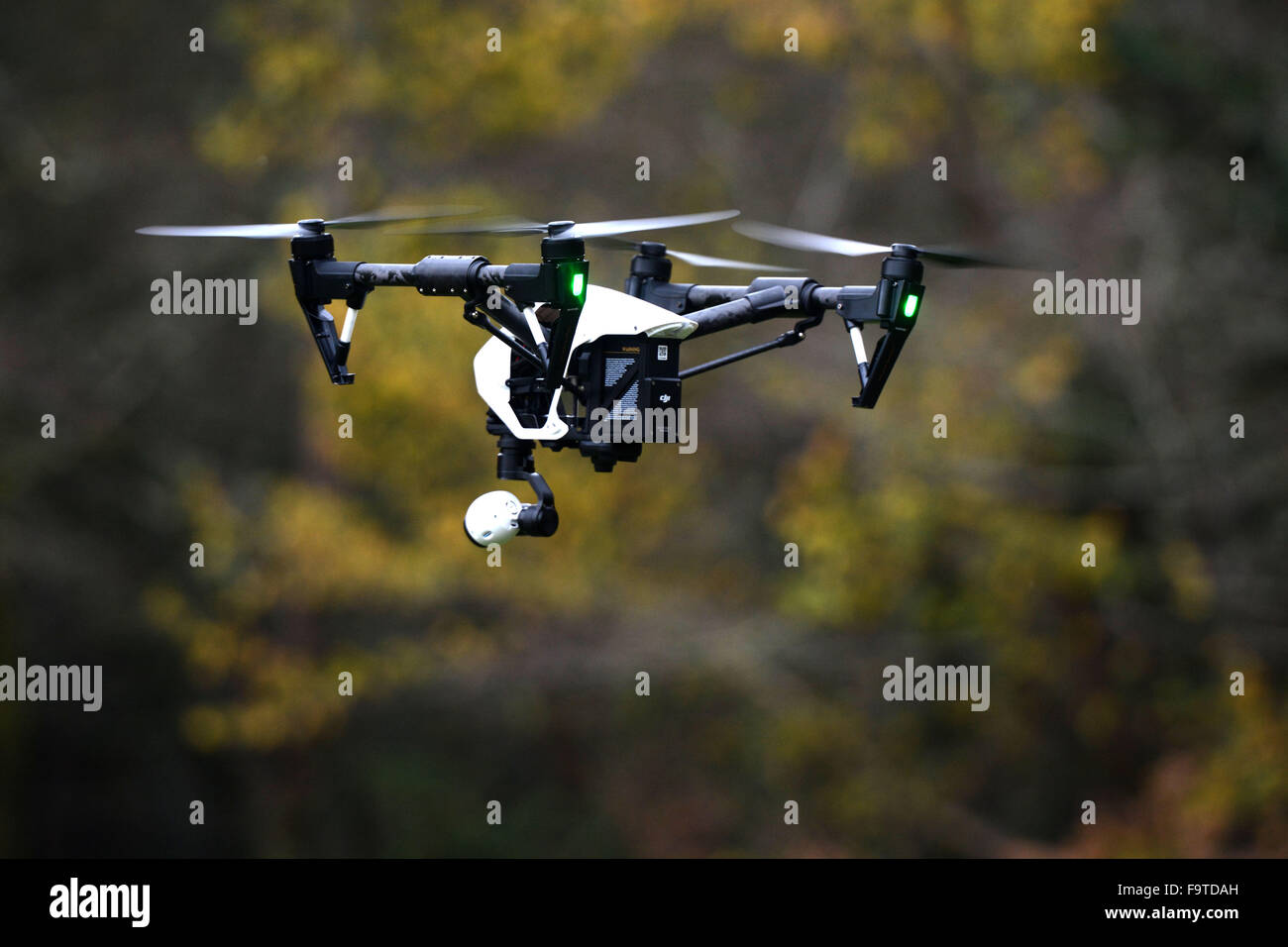 Devon & Cornwall Polizei-Einsatz eine Drohne in einer Suche und Rettung Stockfoto