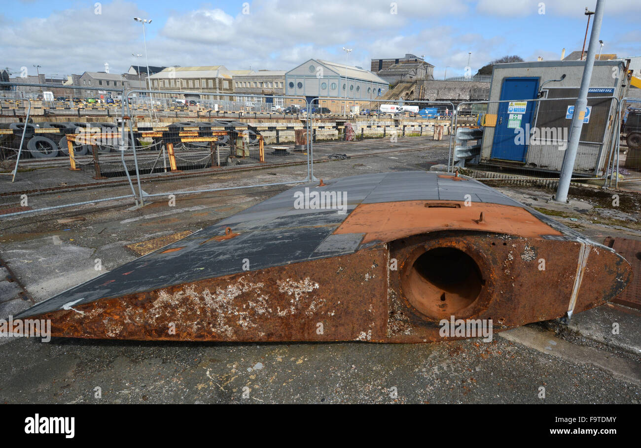 Südlichen Hof in Devonport Dockyard, Plymouth Stockfoto