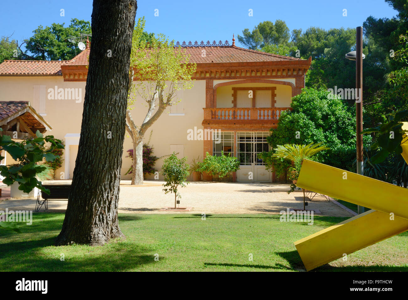 Das Maison du Cygne Centre d ' Arts Center Zentrum Galerie und das Museum in einer Belle Epoche Villa in Six-Fours-Les-Plages Provence Stockfoto