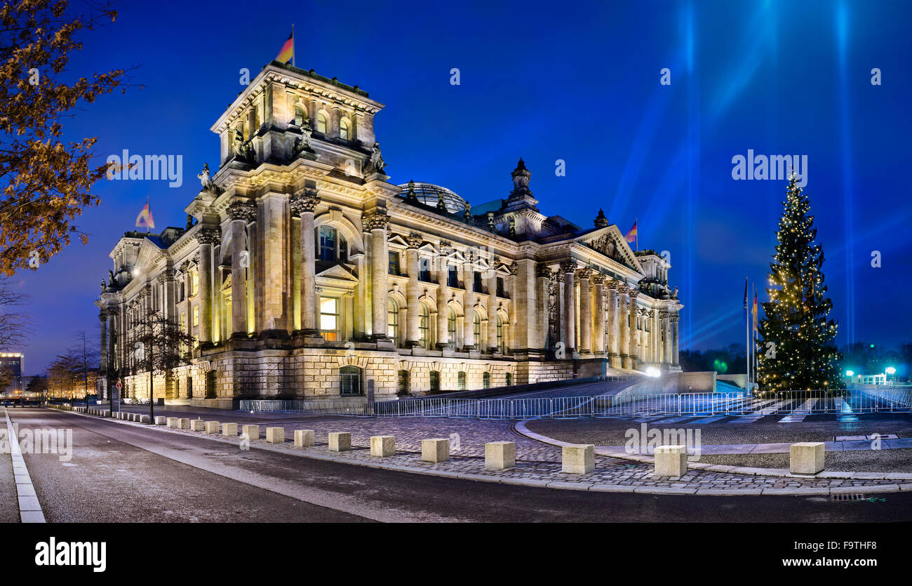 Der Reichstag, Bundestag, Berlin, Deutschland Stockfoto