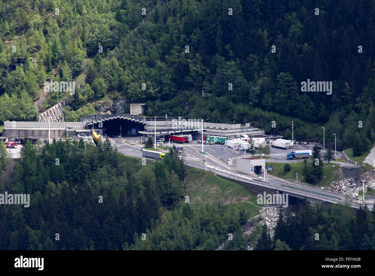 Mont-Blanc Tunel. Stockfoto