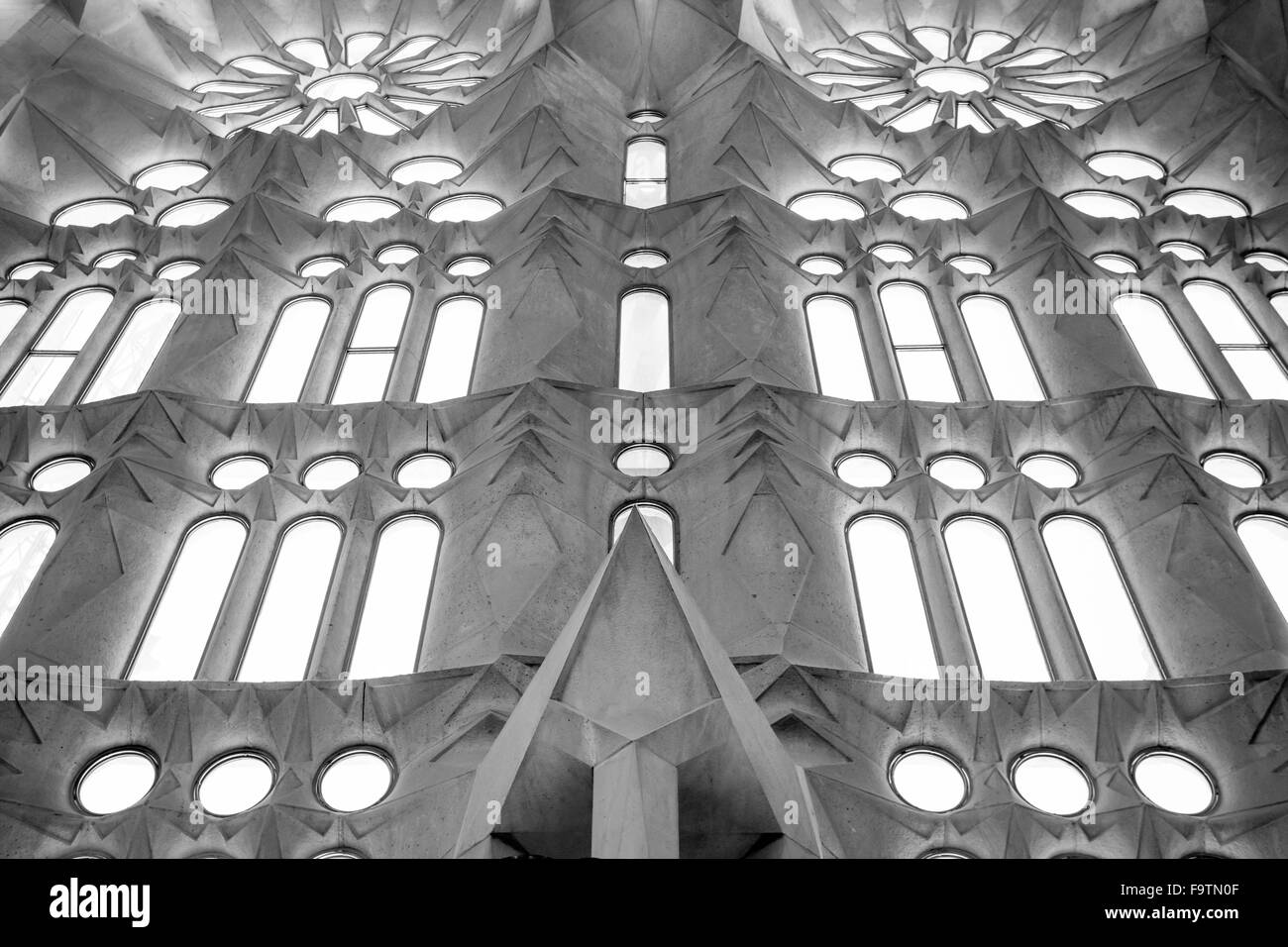 La Sagrada Familia Barcelona Spanien Stockfoto