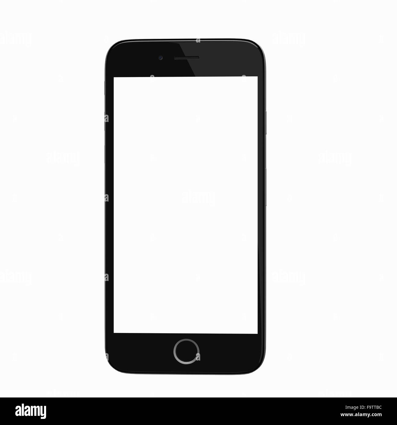 Hilvarenbeek, Niederlande - 18. Dezember 2015: Realistisches Rendern eines smart phone basierend auf iPhone 6 Referenzbilder. Stockfoto