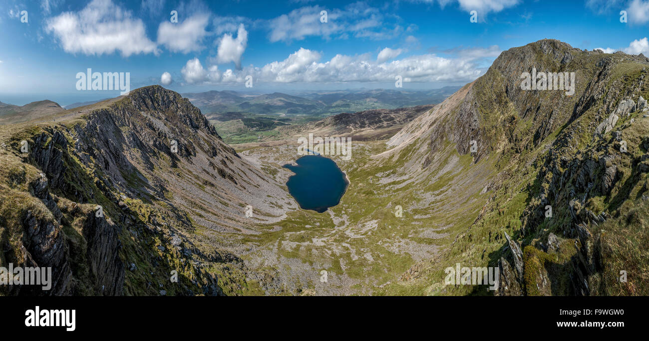 Großbritannien, Wales, Cadair Idris, Cyfrwy Arete, Landschaften Stockfoto
