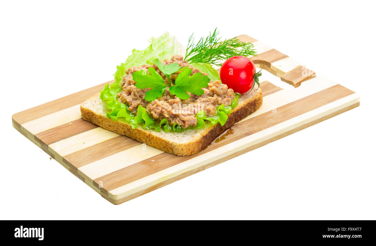 Sandwich mit Thunfisch Stockfoto