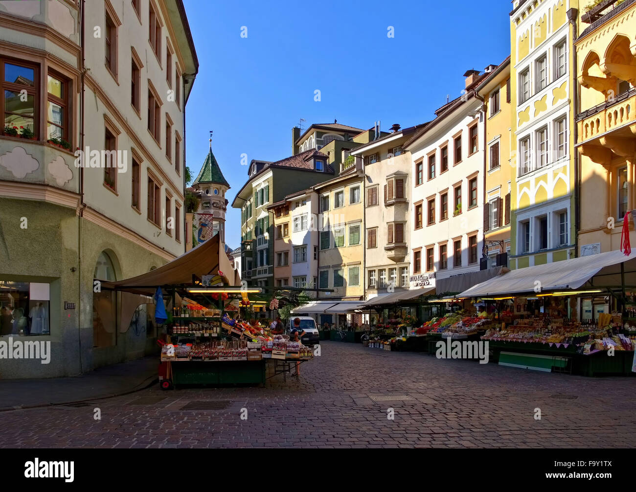 Bozen Obstmarkt - Bozen Obstmarkt 01 Stockfoto