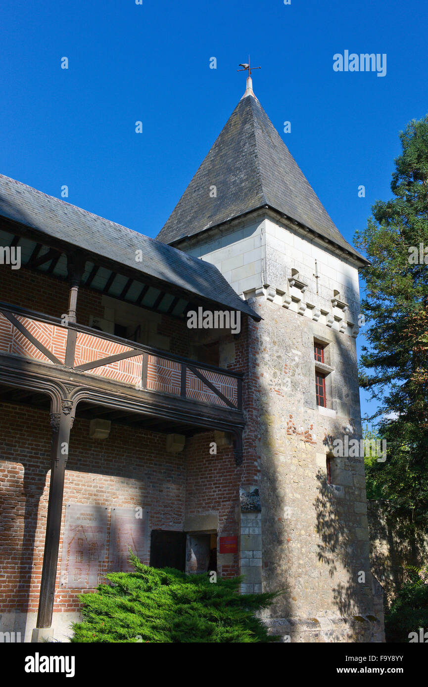 Clos-Lucé, der Heimat von Leonardo da Vinci zwischen 1516-1519, Amboise, Val de Loire, Indre-et-Loire, Frankreich Stockfoto