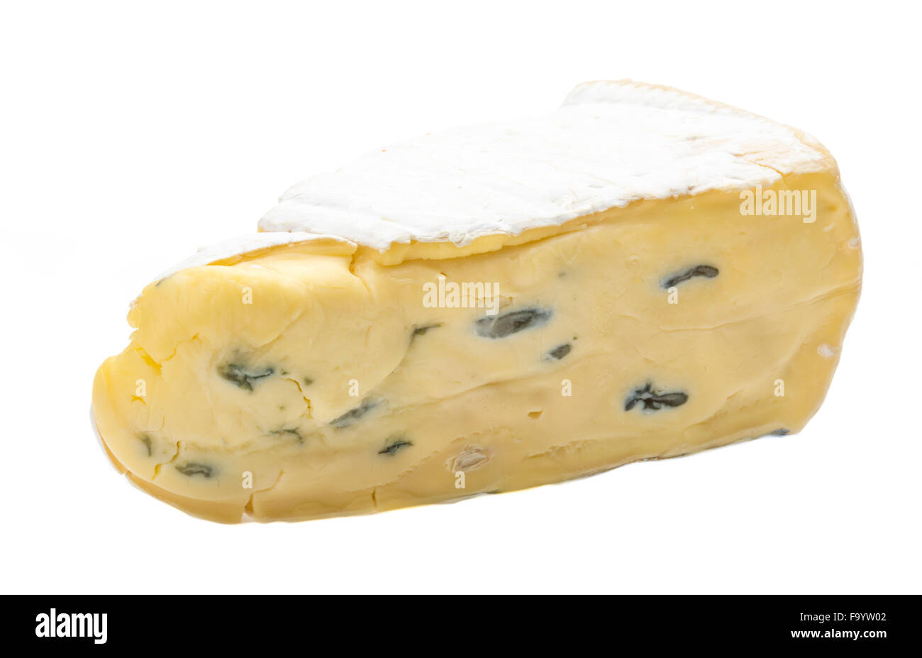 Blaue Brie-Käse Stockfoto