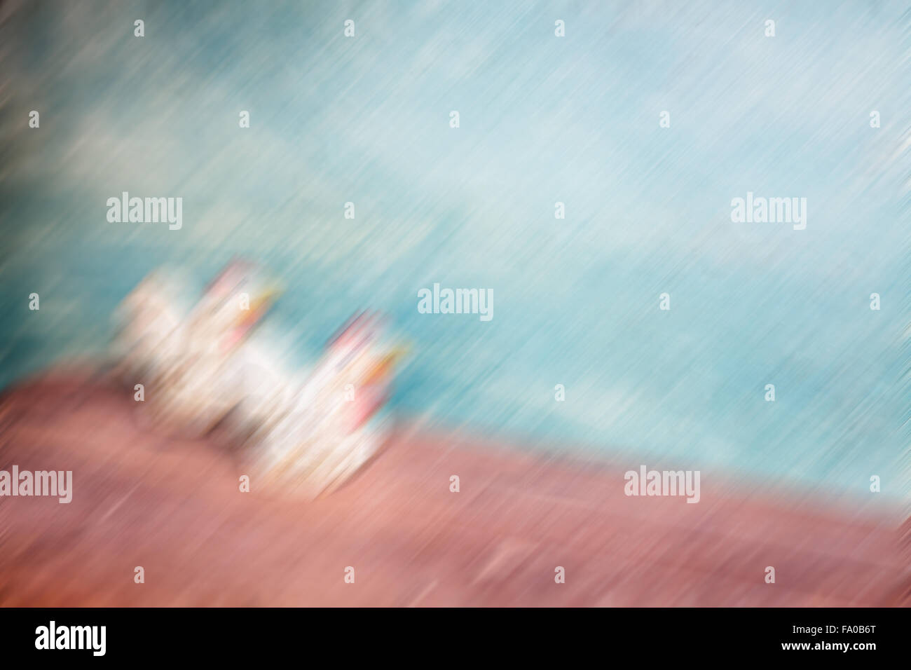 Abstrakte Bewegungsunschärfe Hintergrund von Huhn Dolls, Fotoarchiv Stockfoto