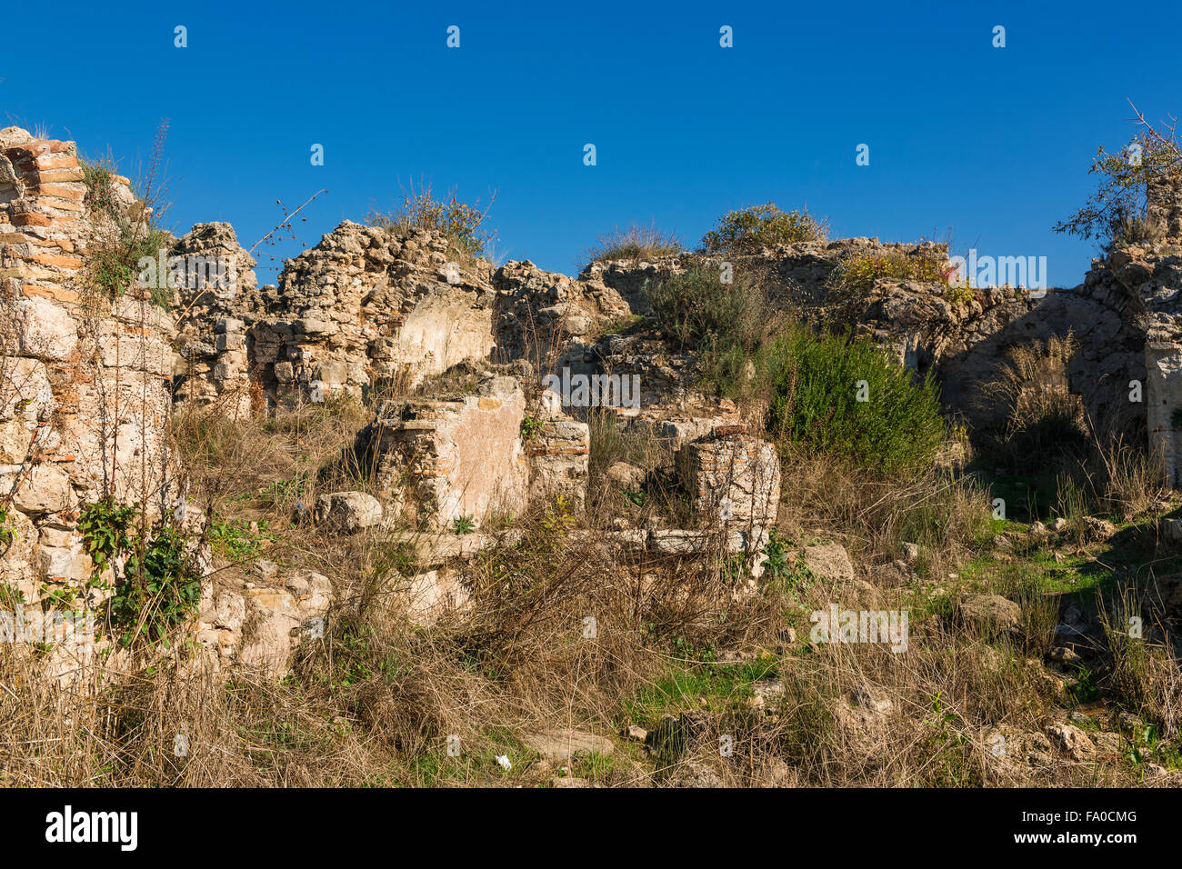 Ruinen in Side, Türkei Stockfoto