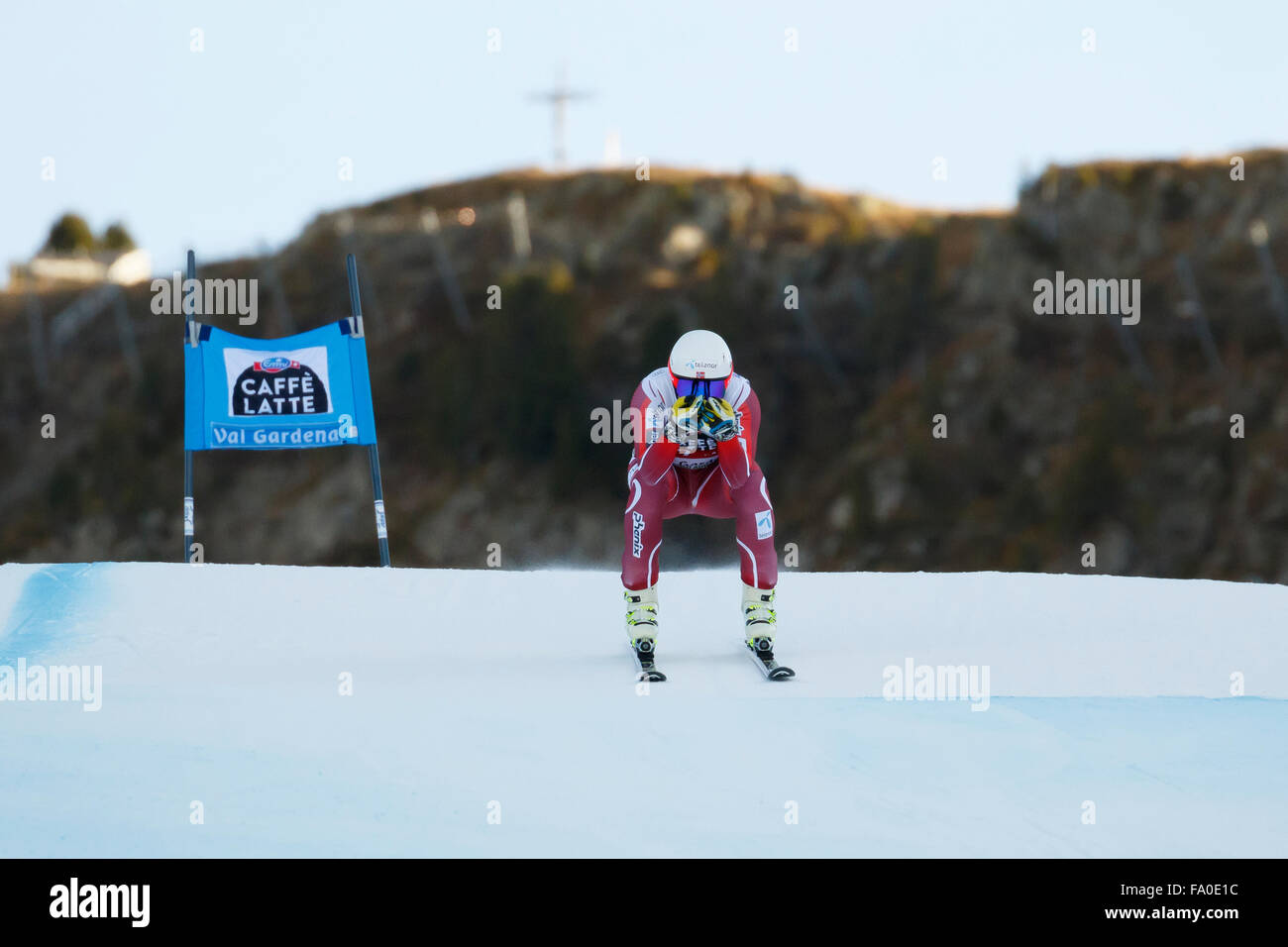 Val Gardena, Italien 18. Dezember 2014. KRIECHMAYR Vincent (Aut) im Wettbewerb in der Audi FIS Alpine Ski Weltcup Super-G Stockfoto