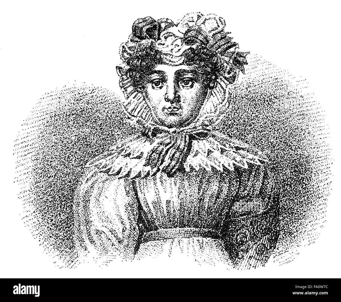 Karoline Pichler oder Caroline Pichler, 1769-1843, eine österreichische Schriftstellerin, Stockfoto