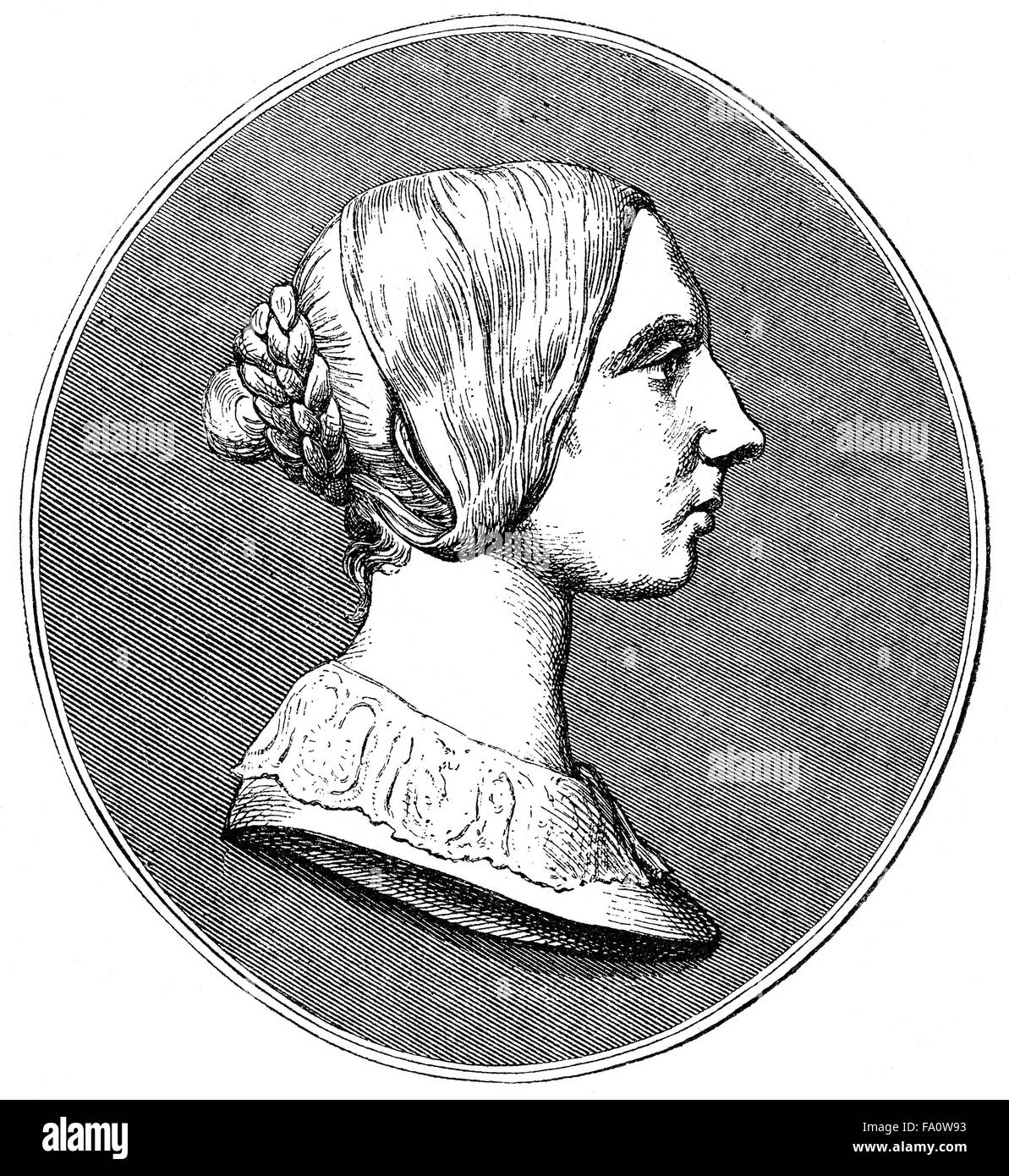 Johanna Kinkel, 1810-1858, ein deutscher Komponist, Schriftsteller und revolutionär, Stockfoto