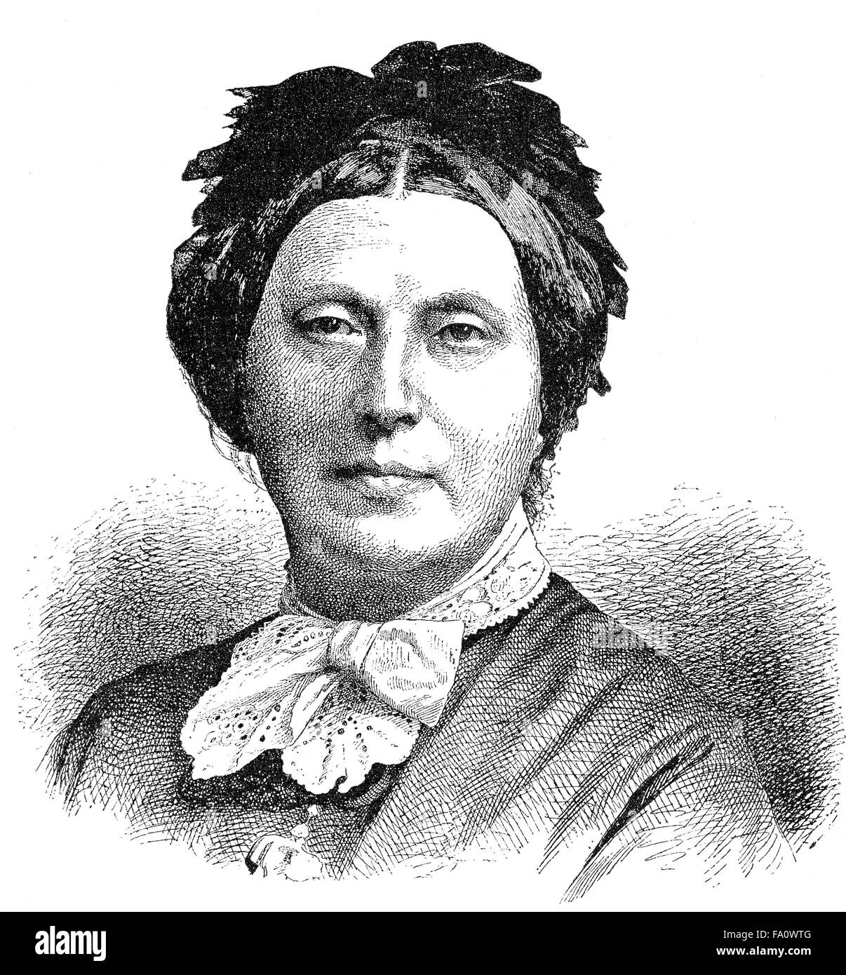 Isabella Braun, 1815-1886, ein Schriftsteller der deutschen Jugend, Stockfoto