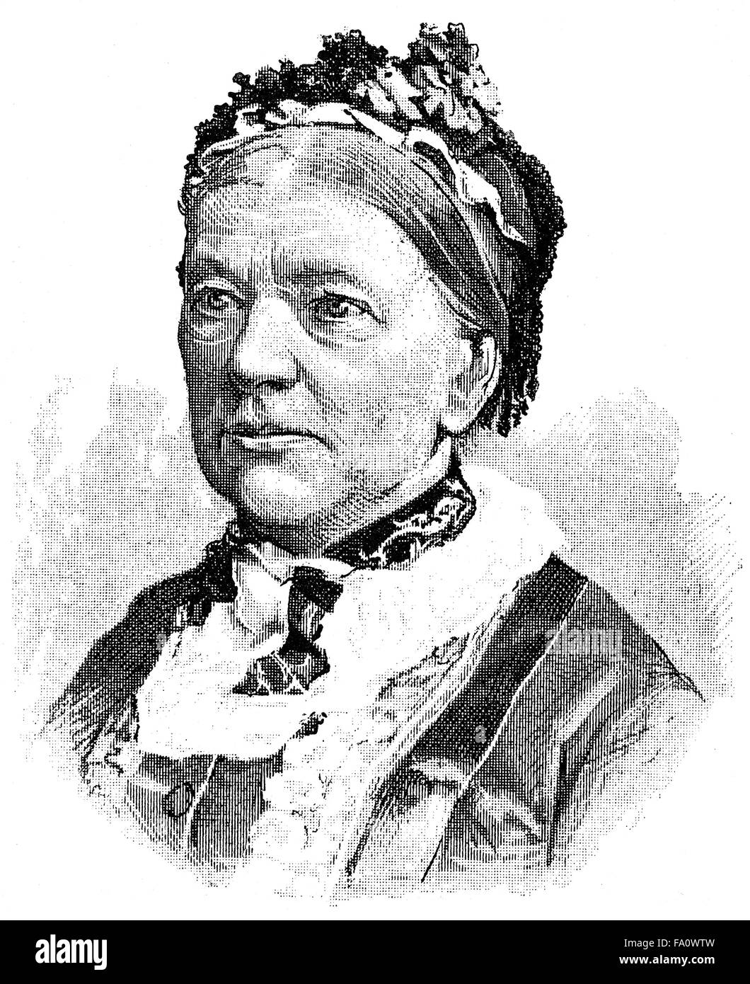 Jeanne Marie von Gayette-Georgens, 1817-1895, preußischer Schriftsteller und Pädagoge, Stockfoto