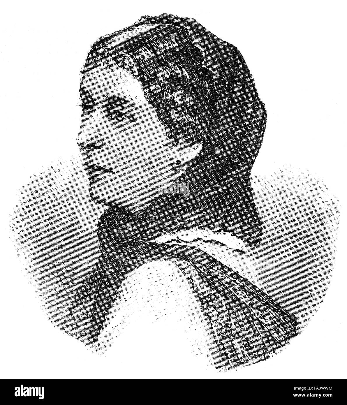 Elise Vogel Polko, 1823-1899, ein deutscher Schriftsteller, Stockfoto