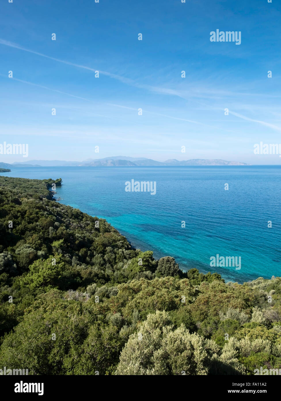 Milli Park national Küstenpark, Dilek Peninsula, Ägäische Region, Türkei. Stockfoto