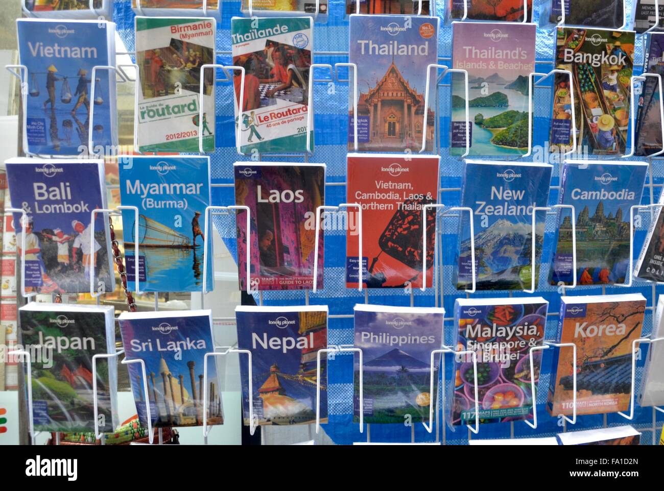 Reisen Bücher Stockfoto