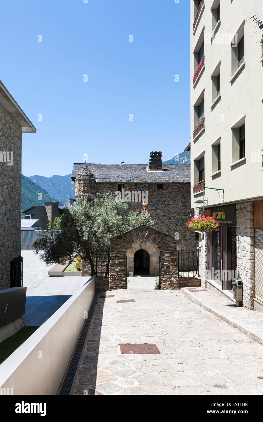 Casa De La Vall in Andorra Stockfoto