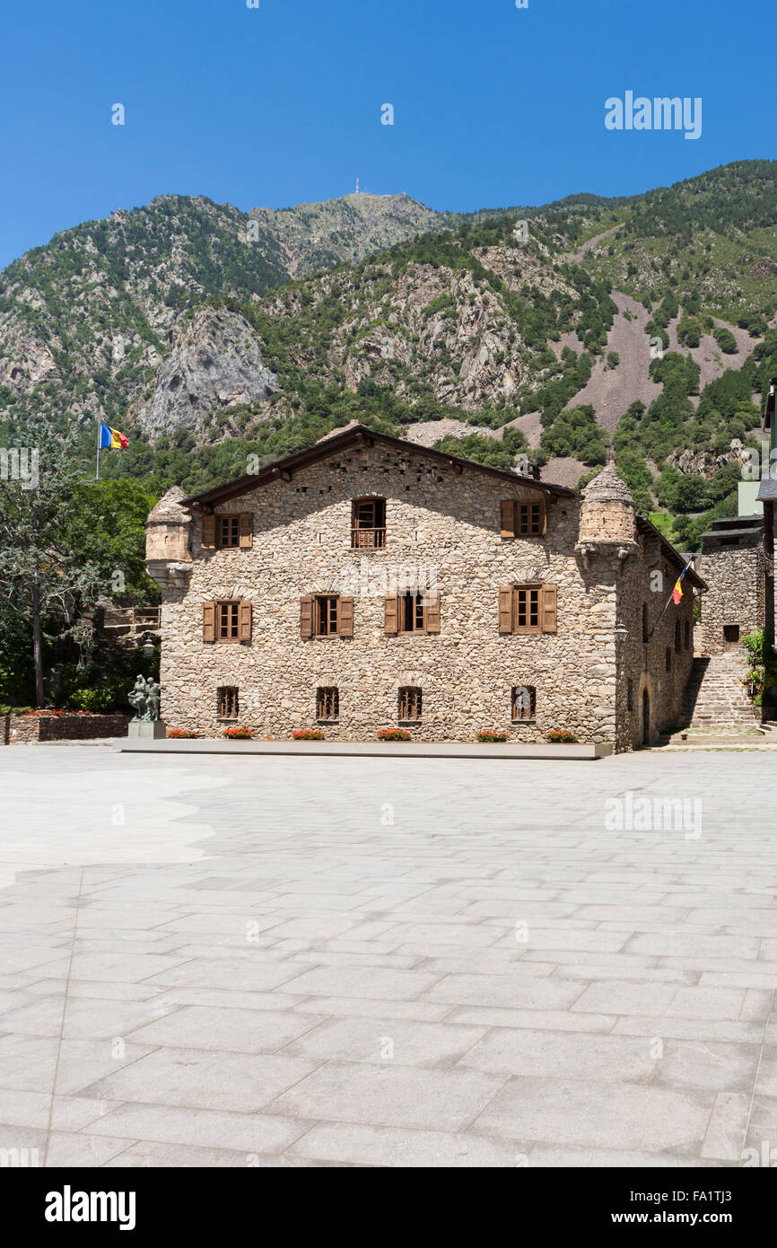 Casa De La Vall in Andorra Stockfoto