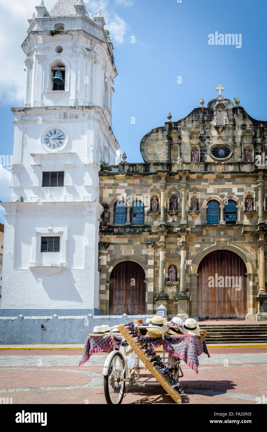 Domplatz, Casco Viejo, Altstadt. Panama-Stadt. Stockfoto