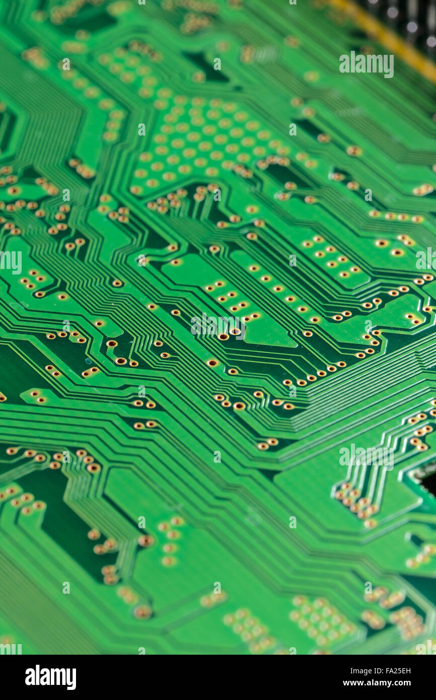 Platine Hintergrund, Elektronik-Konzept Stockfoto