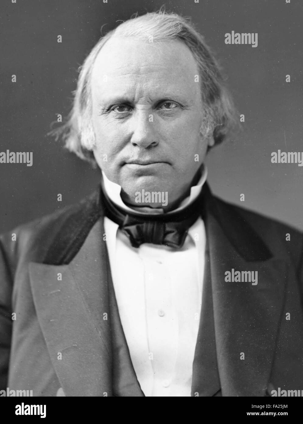 Henry Wilson war der 18. Vizepräsident der Vereinigten Staaten (1873 – 1875) Stockfoto