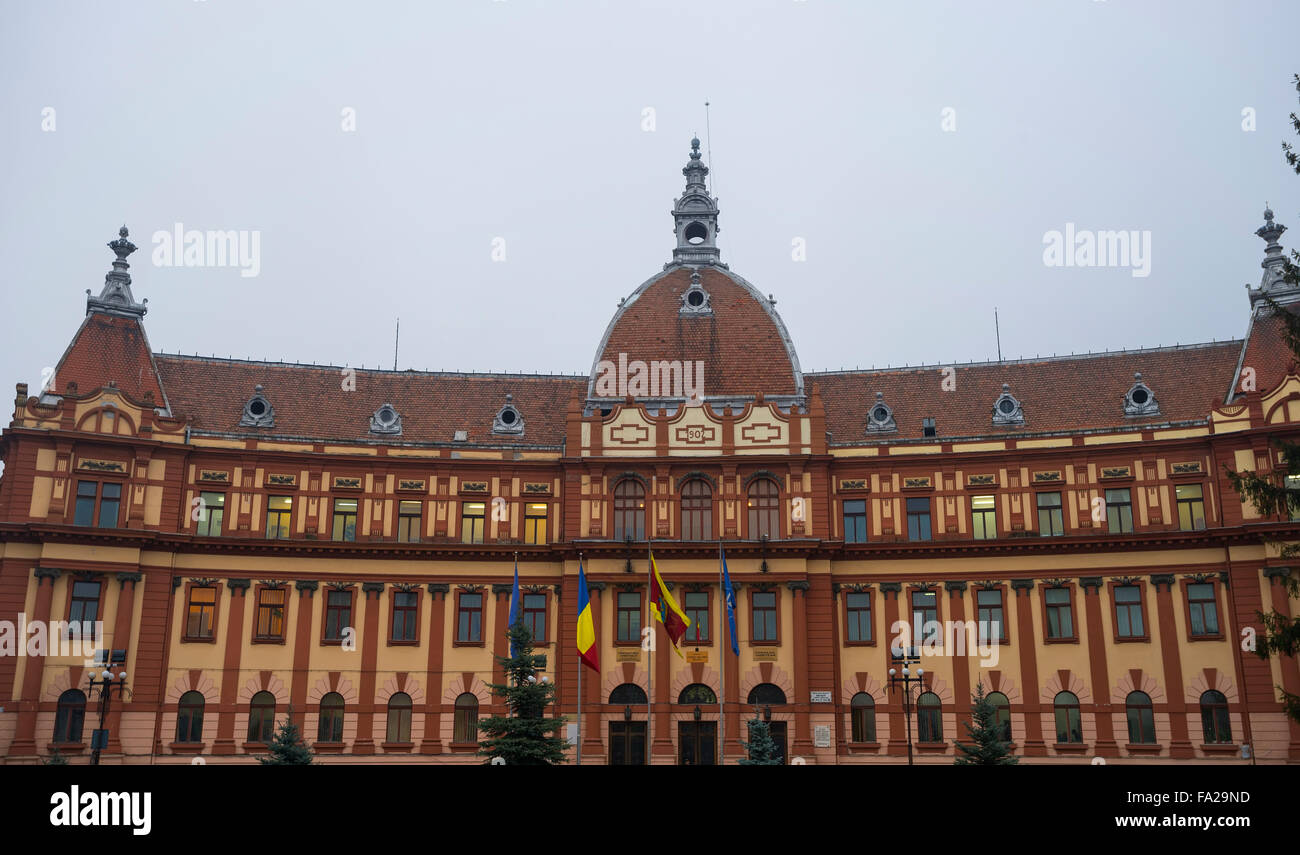 Brasov County Council Gebäude Stockfoto