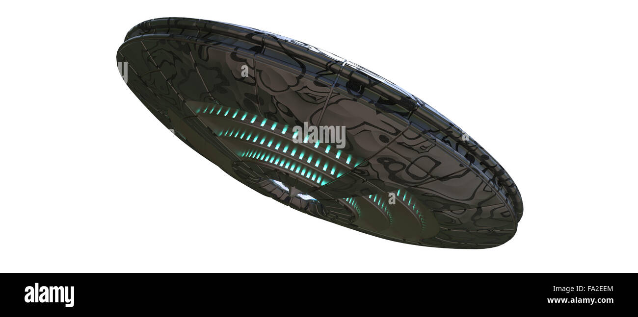 Alien UFO-fliegende Untertasse-Scheibe Stockfoto