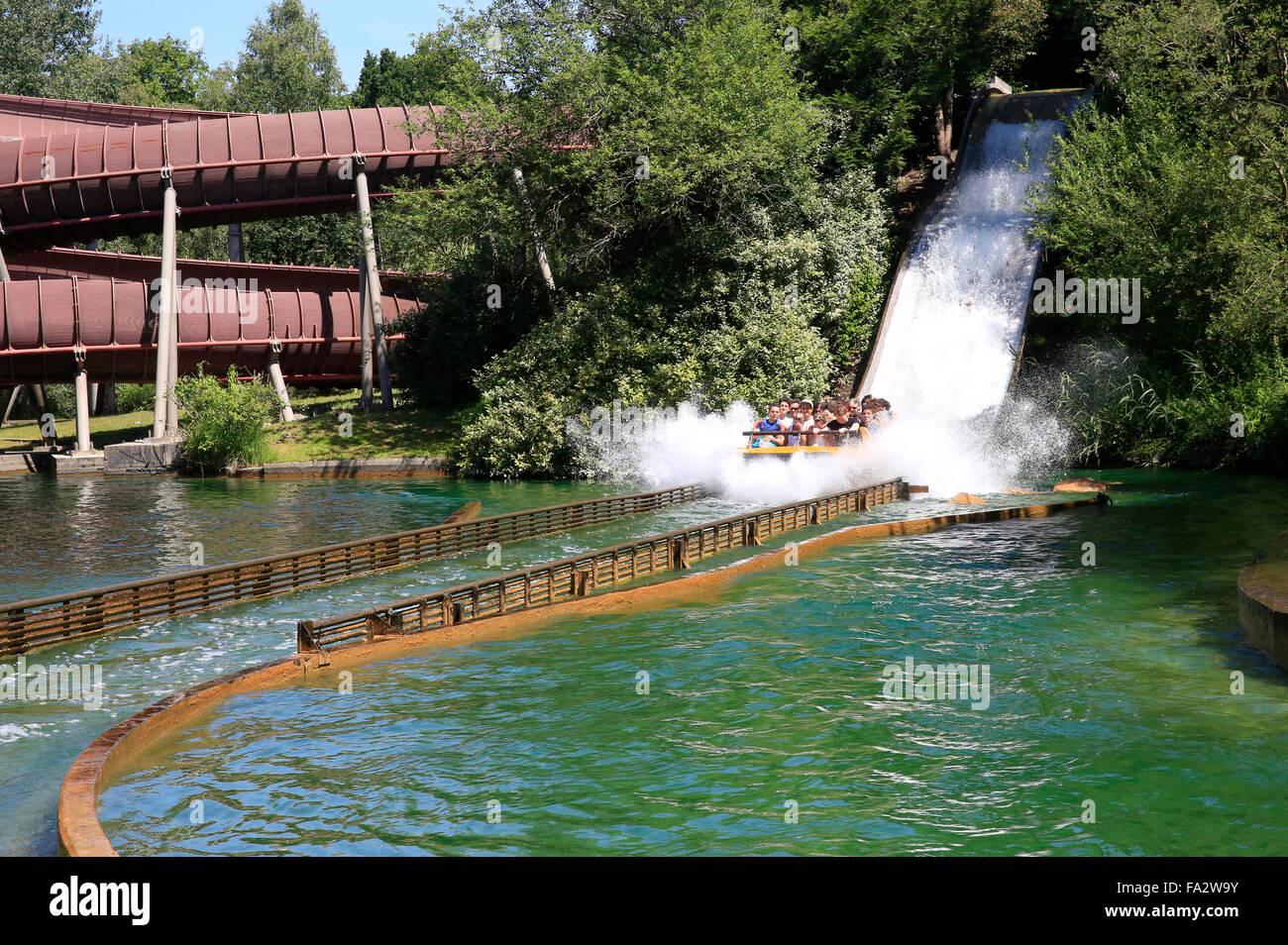 Parc Asterix. Großes Aufsehen. Stockfoto