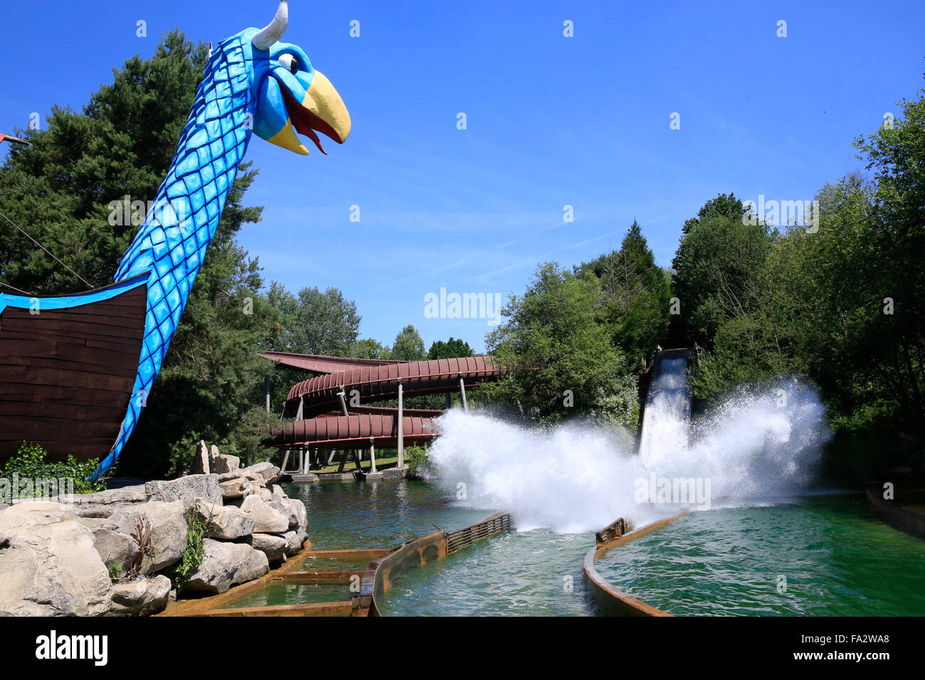 Parc Asterix. Großes Aufsehen. Stockfoto