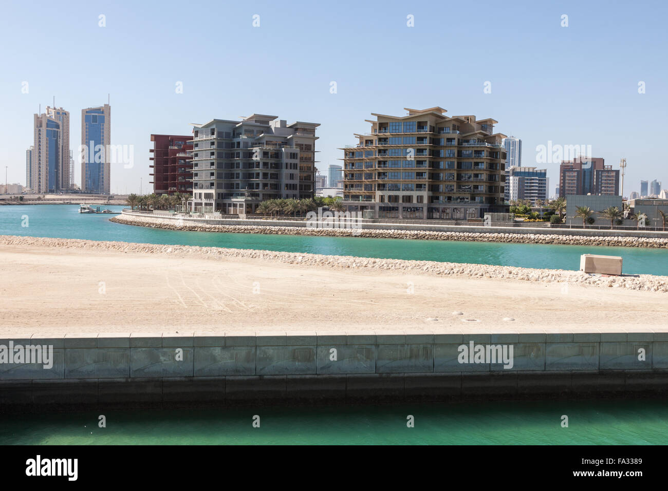 Neues Wohngebiet in Manama, Bahrain Stockfoto