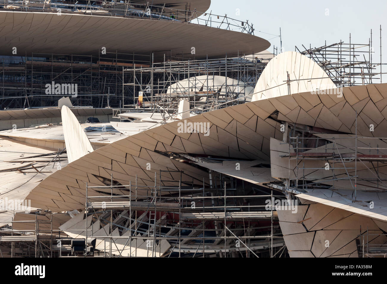 Neue Qatar National Museum in Doha Stockfoto