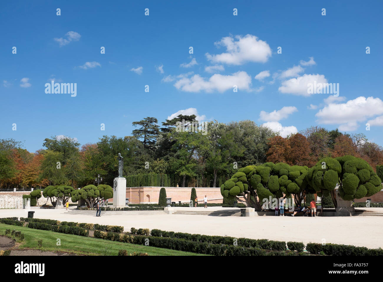 Buen Retiro Park Madrid Spanien Stockfoto