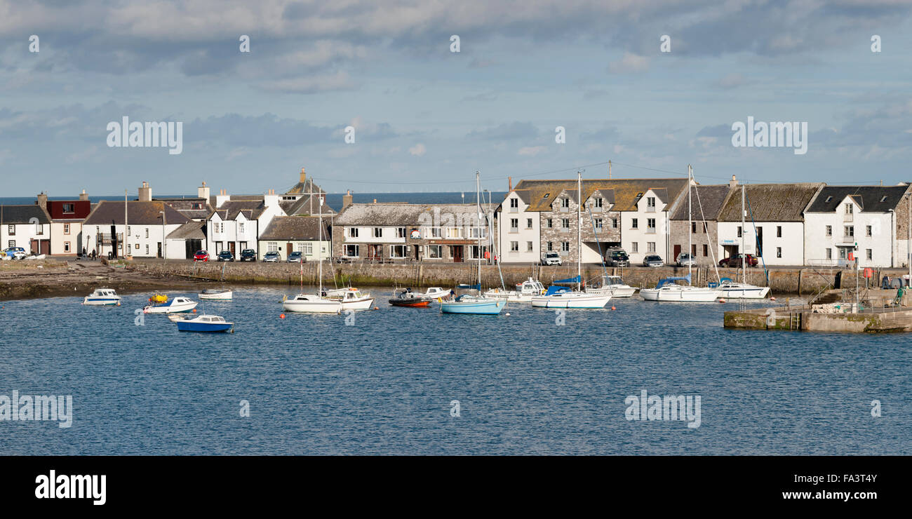 Blick auf den Hafen, Isle of Fund, Dumfries and Galloway, Schottland, UK Stockfoto