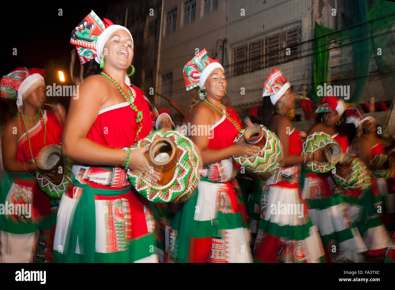 Noite Dos Tambores Silenciosos am Karneval in Pernambuco, Nord-Ost-Brasilien Stockfoto