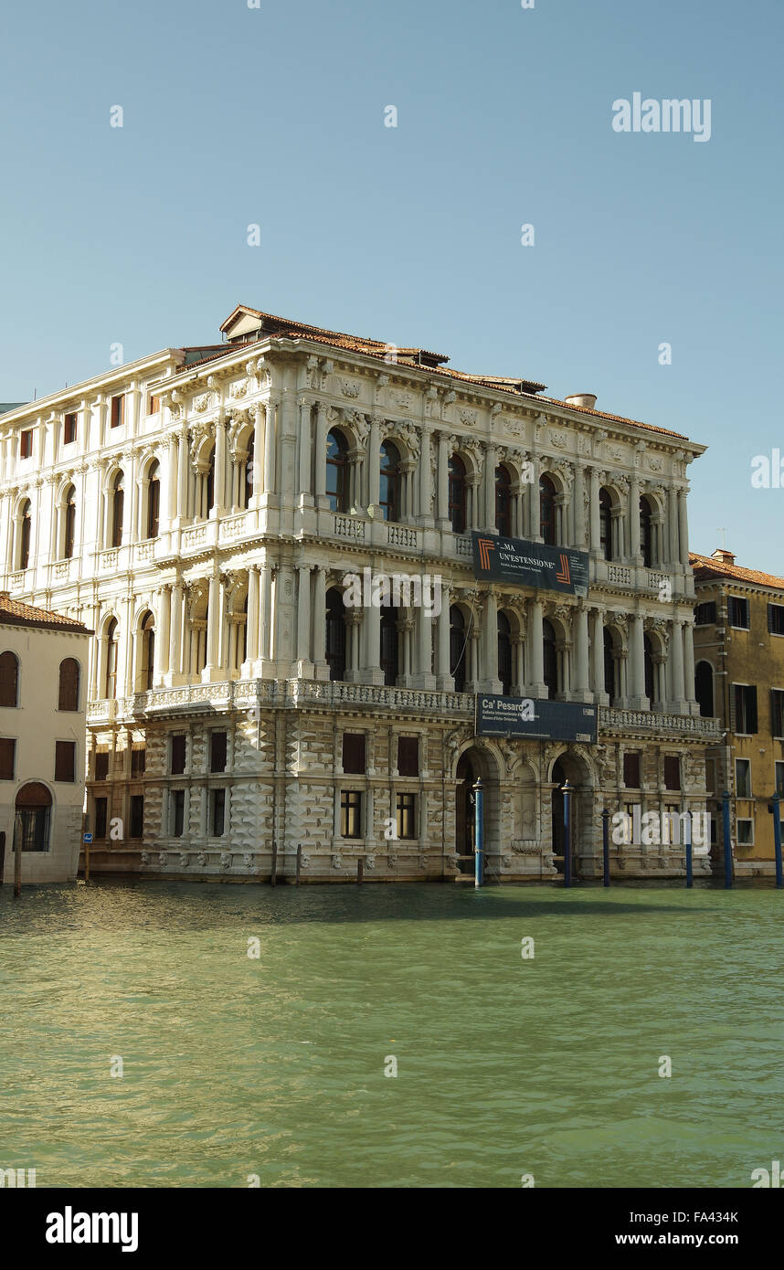 Venedig, Canale Grande, Ca Pesaro, Stockfoto