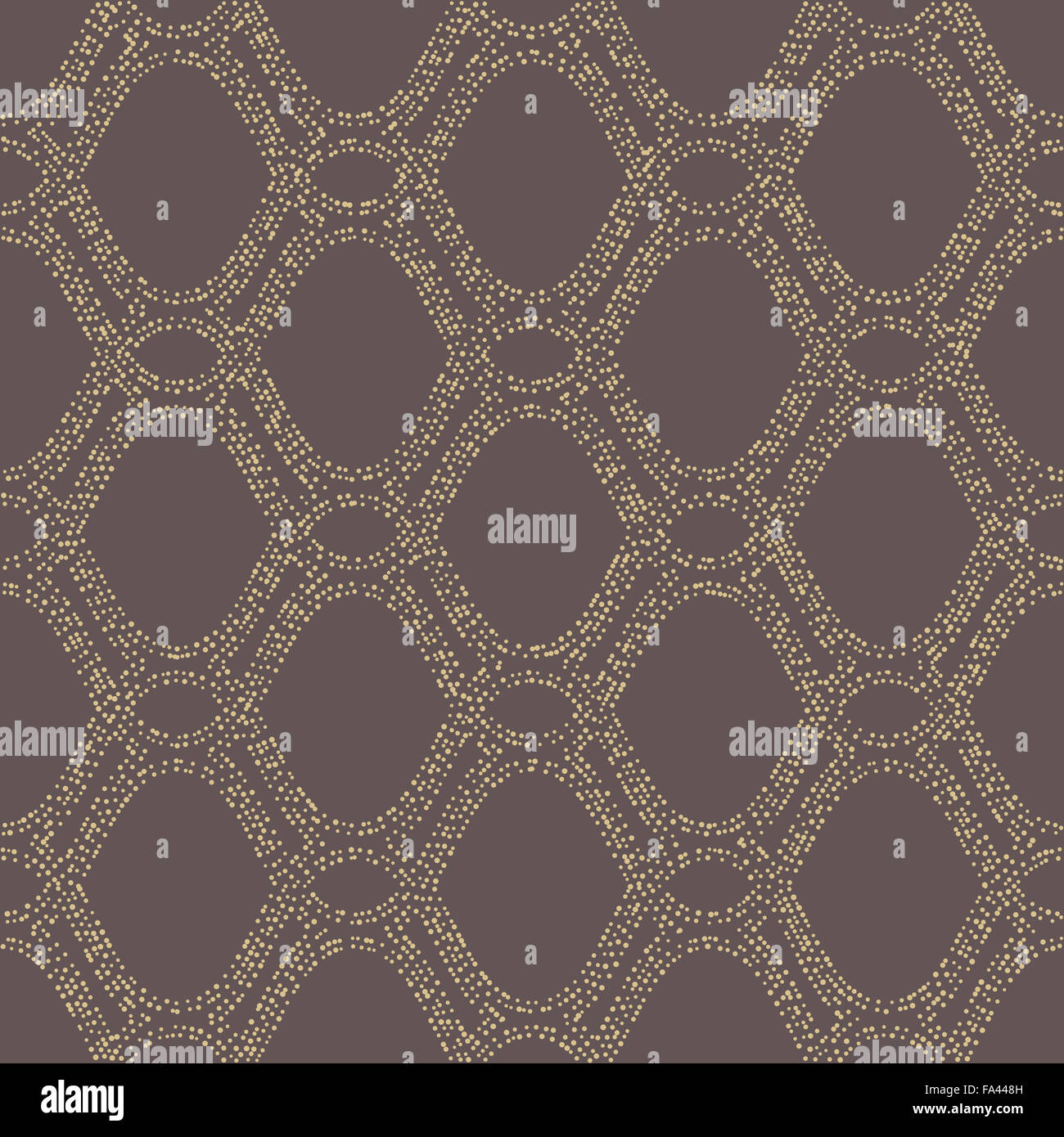 Nahtlose Ornament. Moderne stilvolle geometrische Muster mit sich wiederholenden goldene gepunktete Wellen Stockfoto