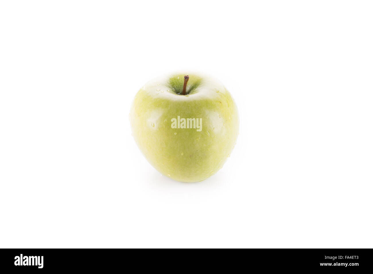 Grüne Äpfel isoliert auf weißem Hintergrund Stockfoto